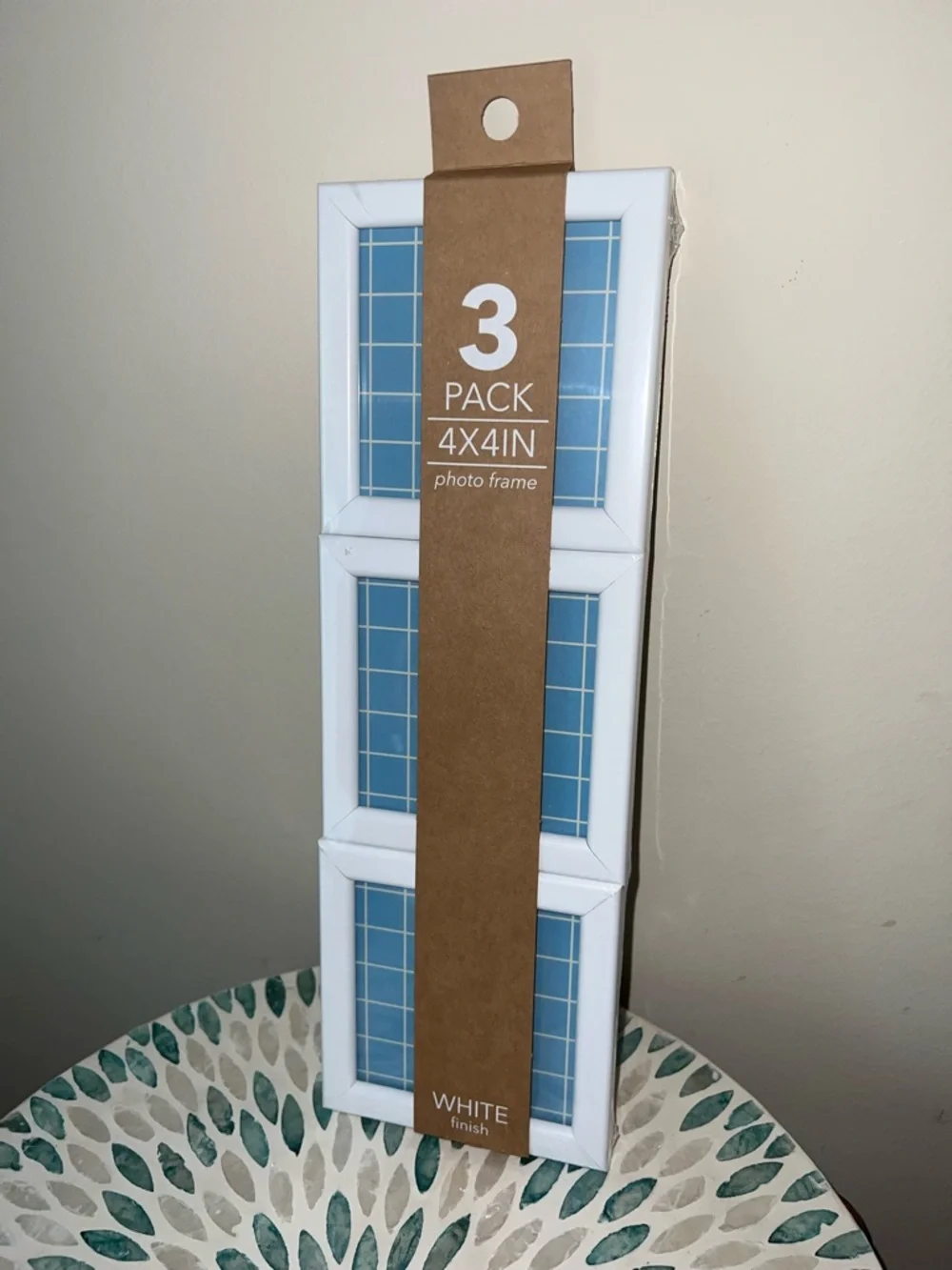 Harbortown Industries 3 Pack 4x4 White Photo Frames Set New - Picture 2 of 4